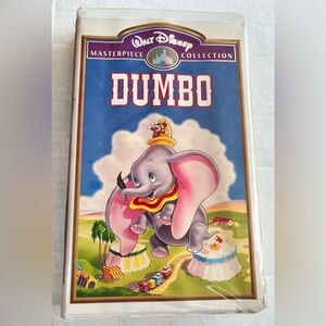 VCR tape movie DUMBO DISNEY vintage